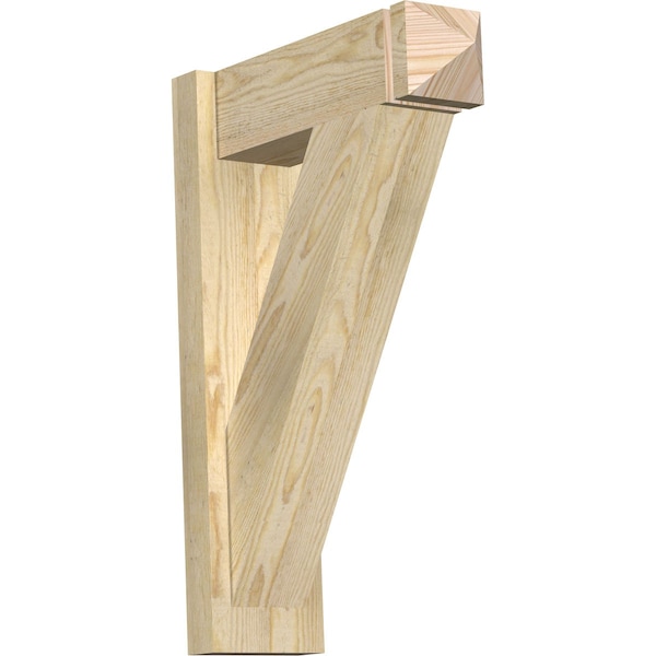 Ekena Millwork Traditional Rough Sawn Arts and Crafts Outlooker, Douglas Fir, 6"W x 18"D x 26"H OUT06X18X26TRA03RDF - main